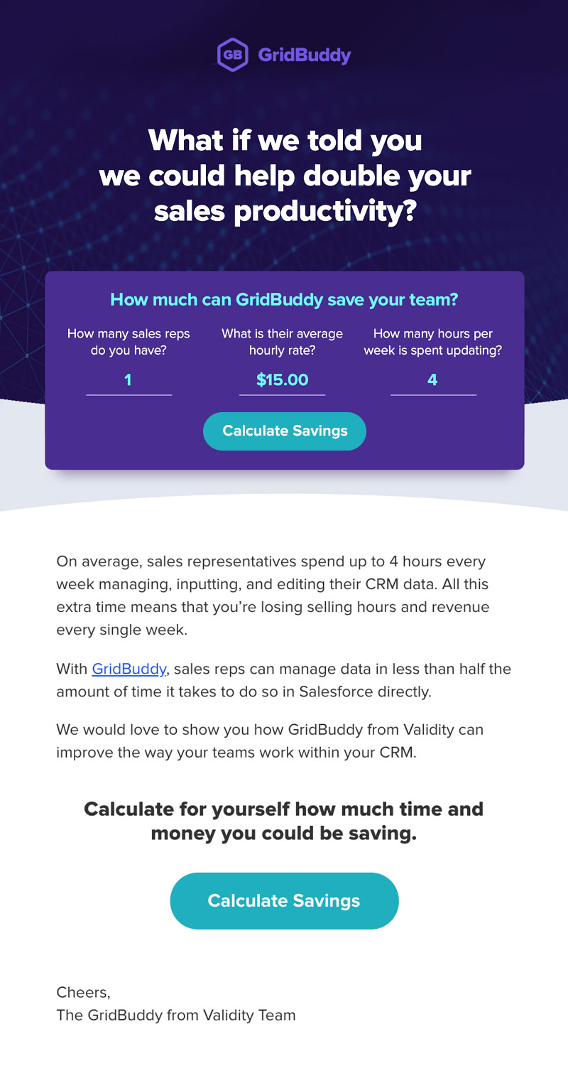 GridBuddy email