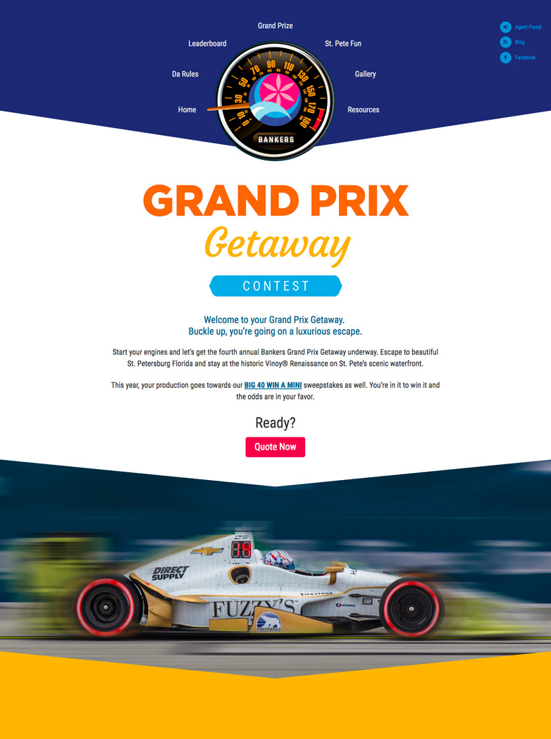 Grand Prix Getaway home page